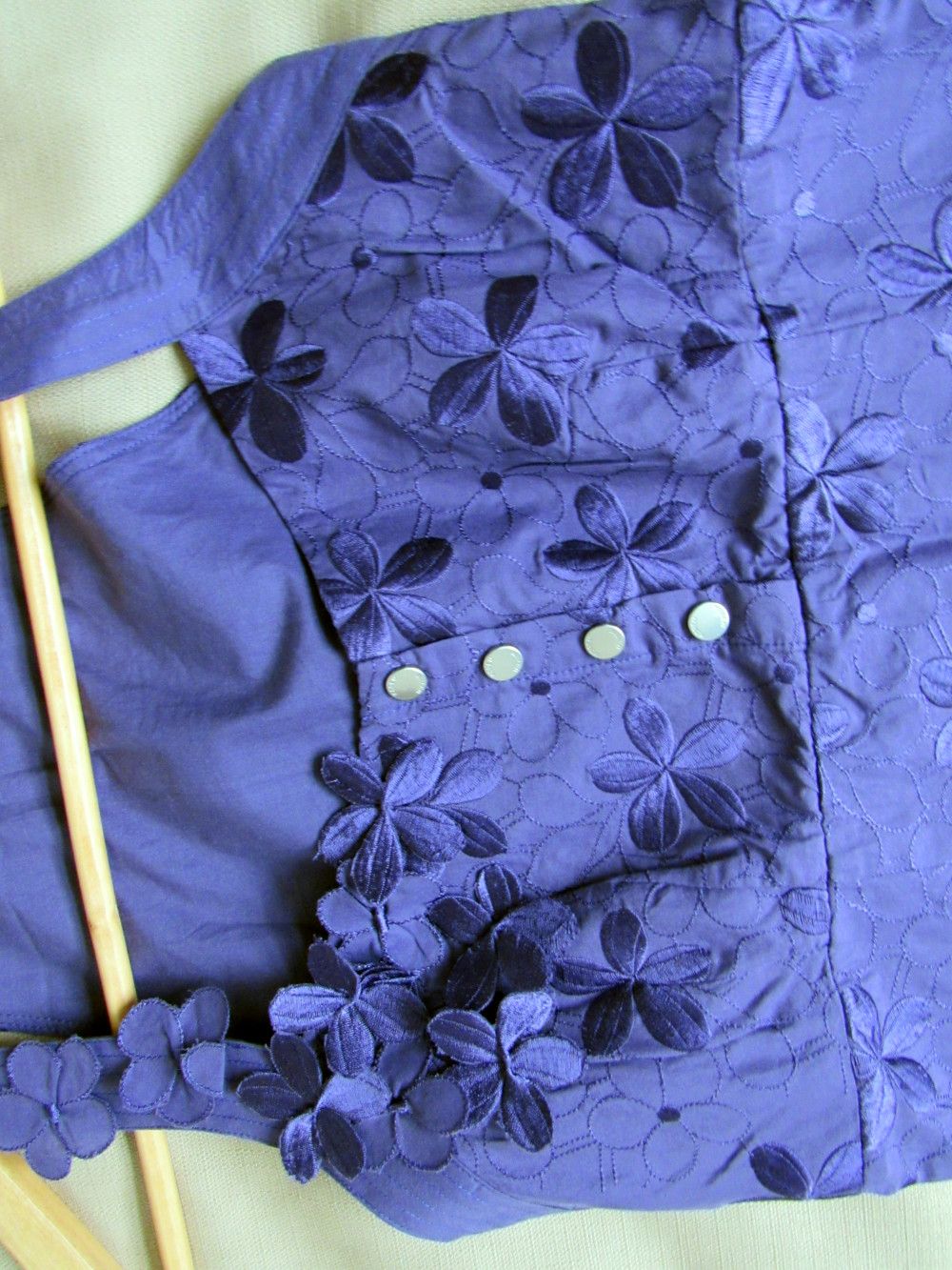 Karen Millen Size 6 Homecoming Floral Purple A-line Dress on Queenly