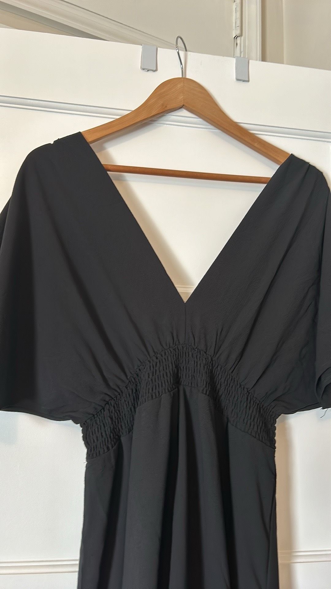 Lulus Size M Plunge Black A-line Dress on Queenly