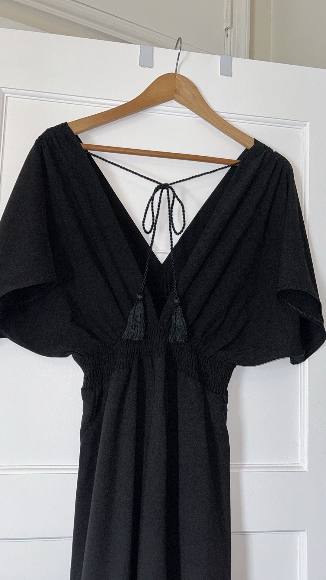 Lulus Size M Plunge Black A-line Dress on Queenly