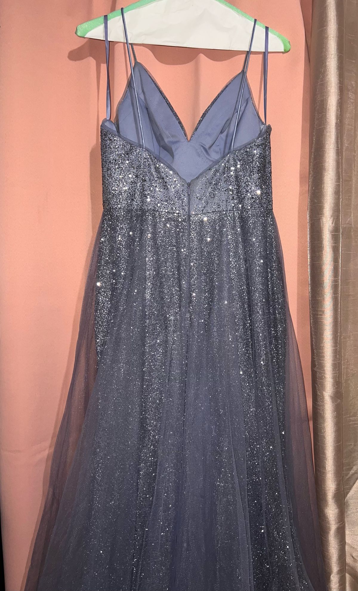 Bicici & Coty Size M Prom Plunge Blue Floor Length Maxi on Queenly