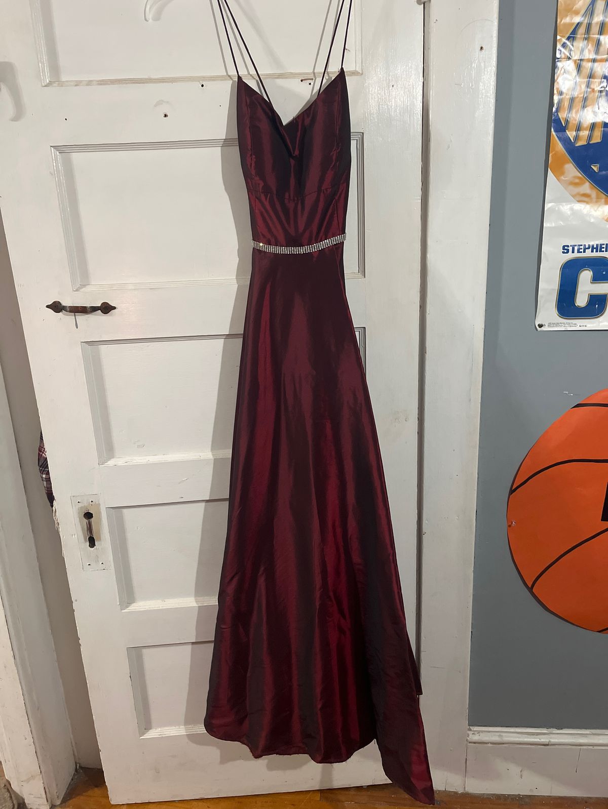 Blush Prom Size 6 Prom Plunge Red A-line Dress on Queenly