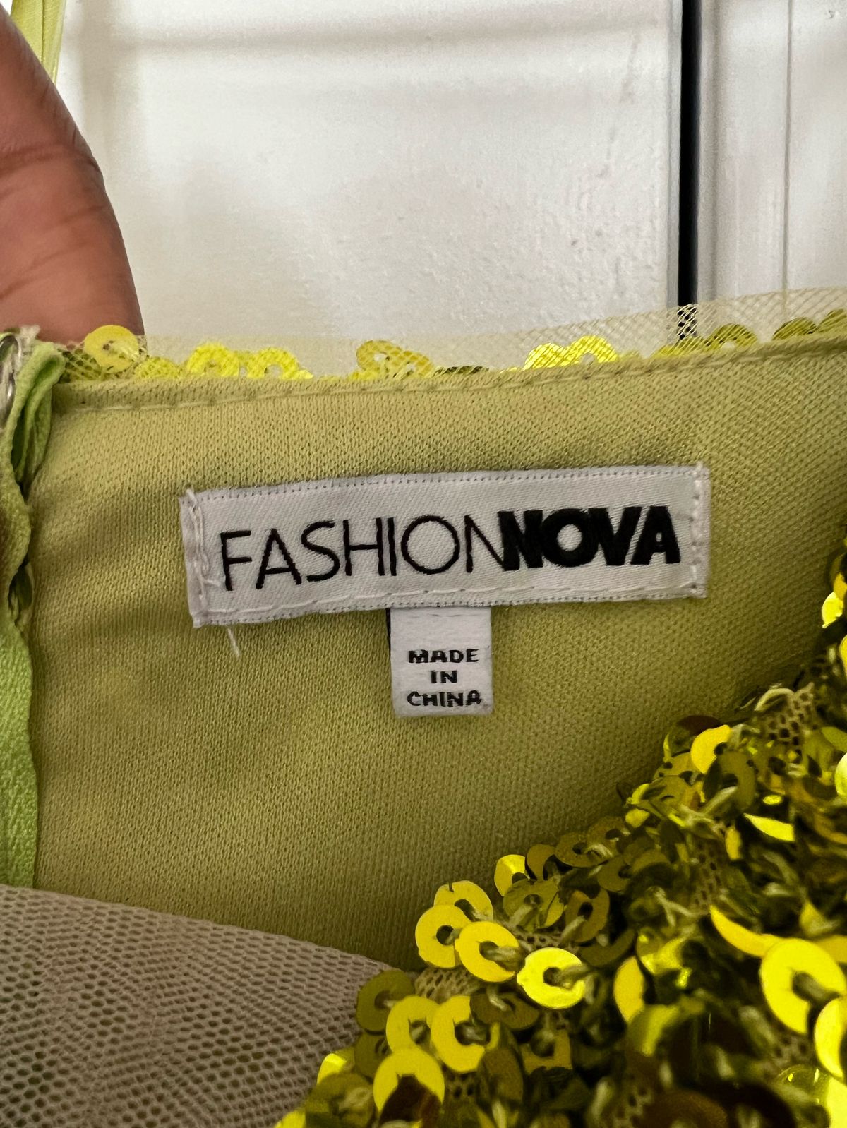 Fashion Nova Size M Prom Plunge Green Side Slit Dress on Queenly