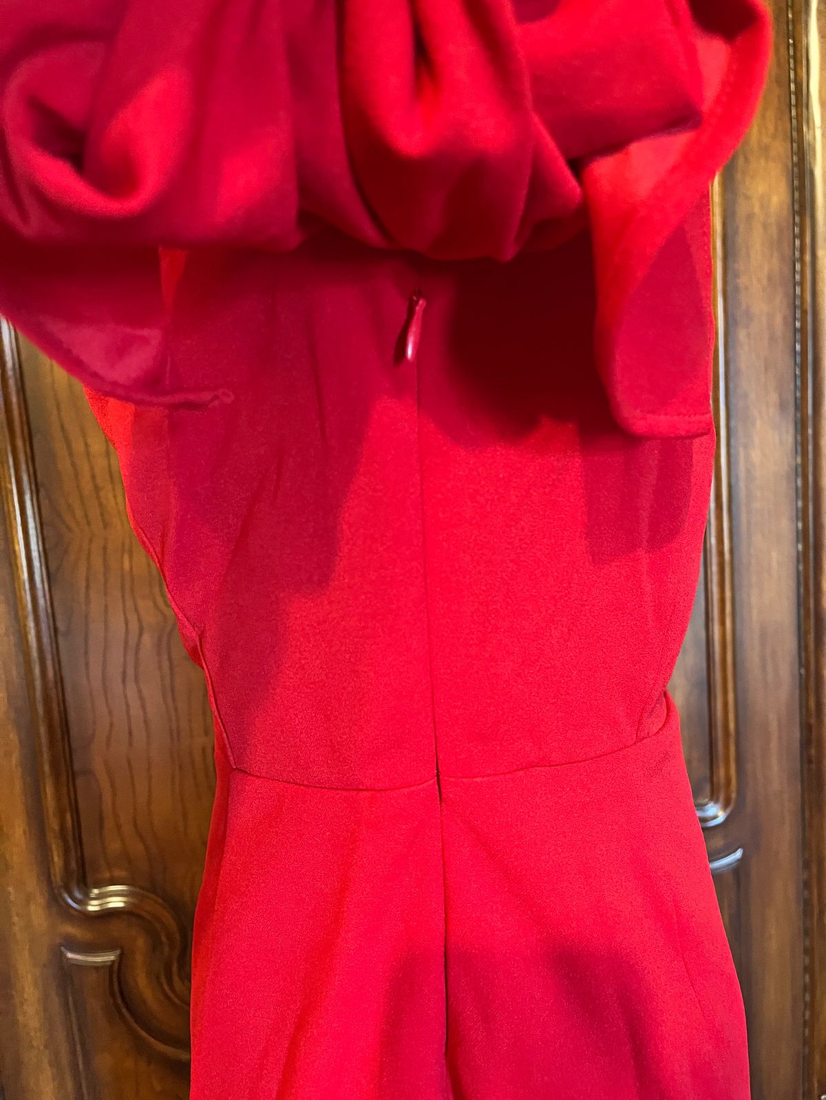 Valentine Size L Off The Shoulder Red Cocktail Dress on Queenly