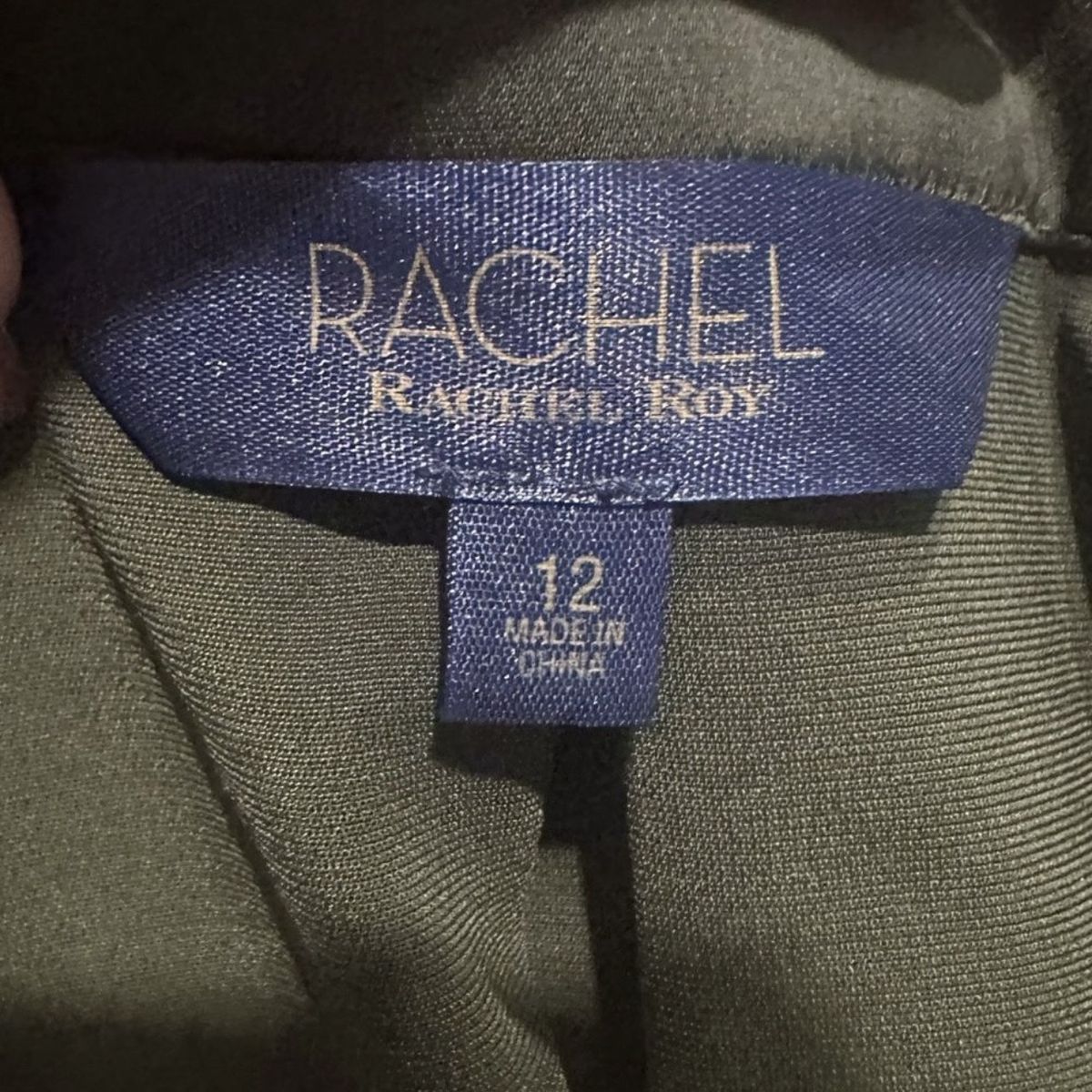 Rachel Roy Size 12 Plunge Green Formal Jumpsuit on Queenly