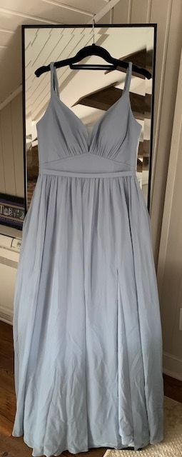 Style Rayna Azazie Size 8 Blue A-line Dress on Queenly
