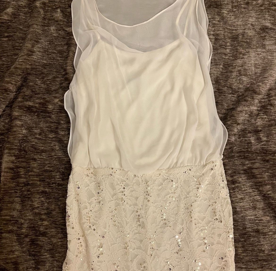 B. Darlin Size 14 Homecoming White Cocktail Dress on Queenly