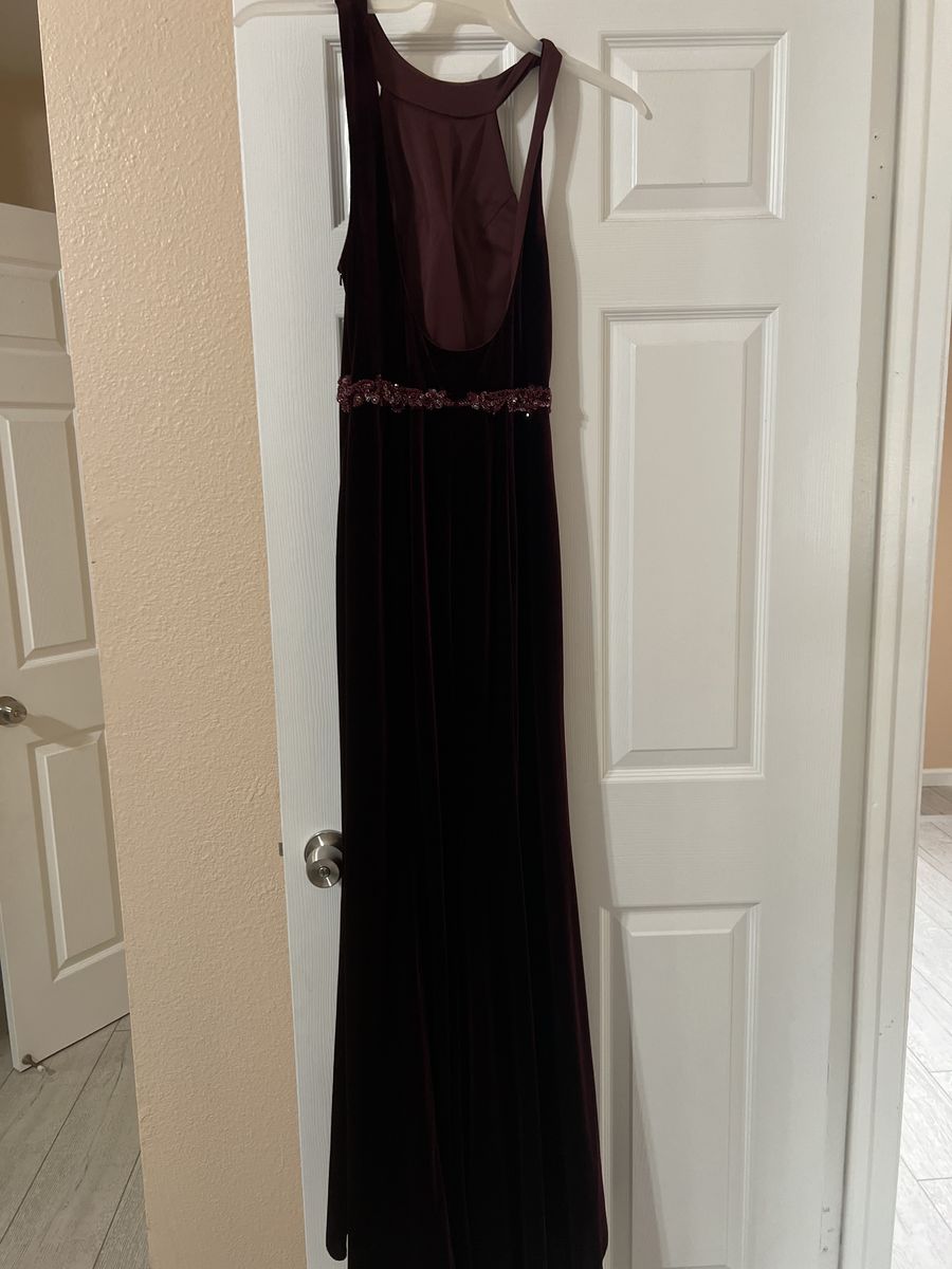 Alyce Paris Size 2 Prom High Neck Red Side Slit Dress on Queenly