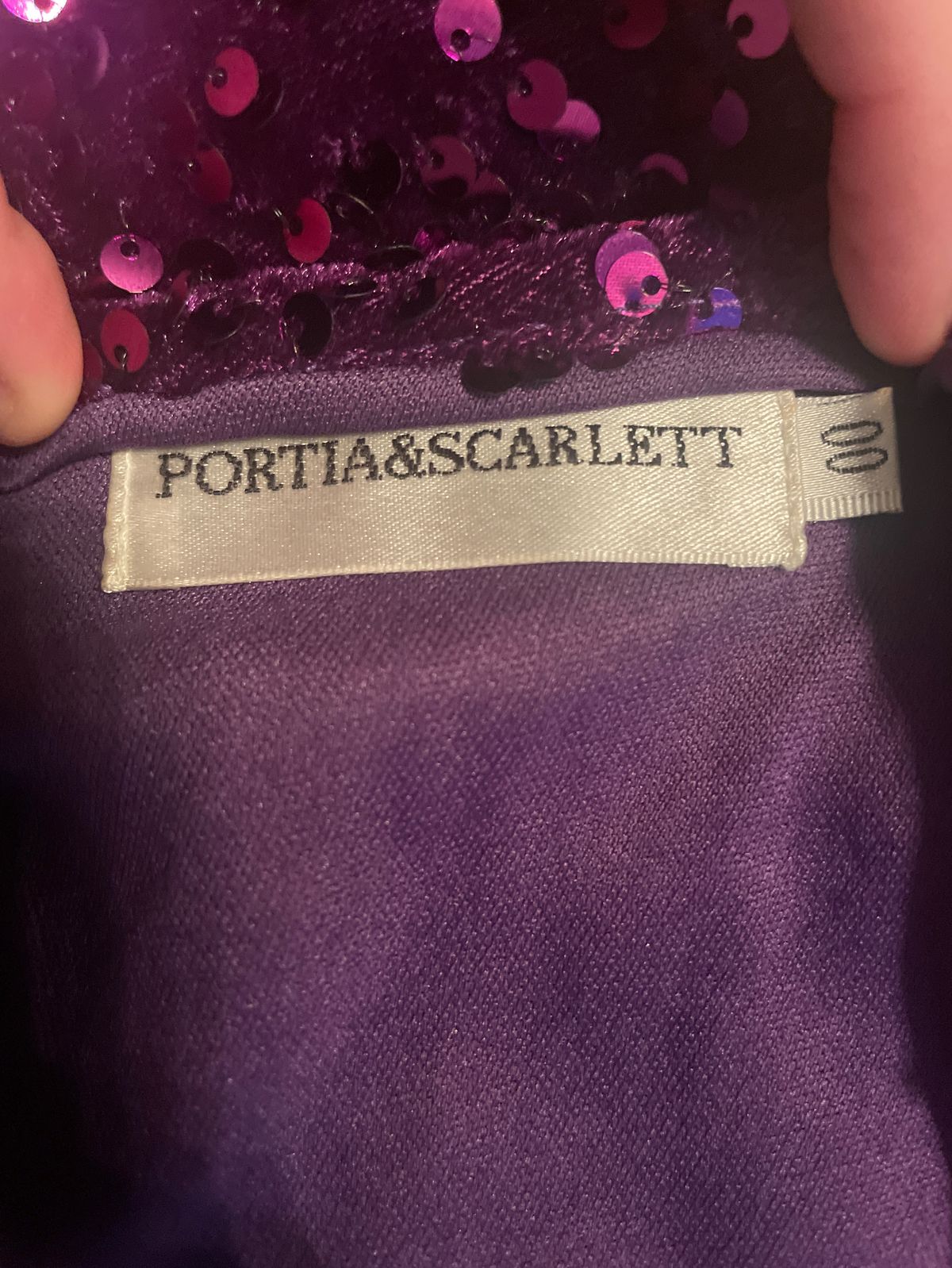 Portia and Scarlett Size 00 Homecoming One Shoulder Purple Cocktail Dress on Queenly