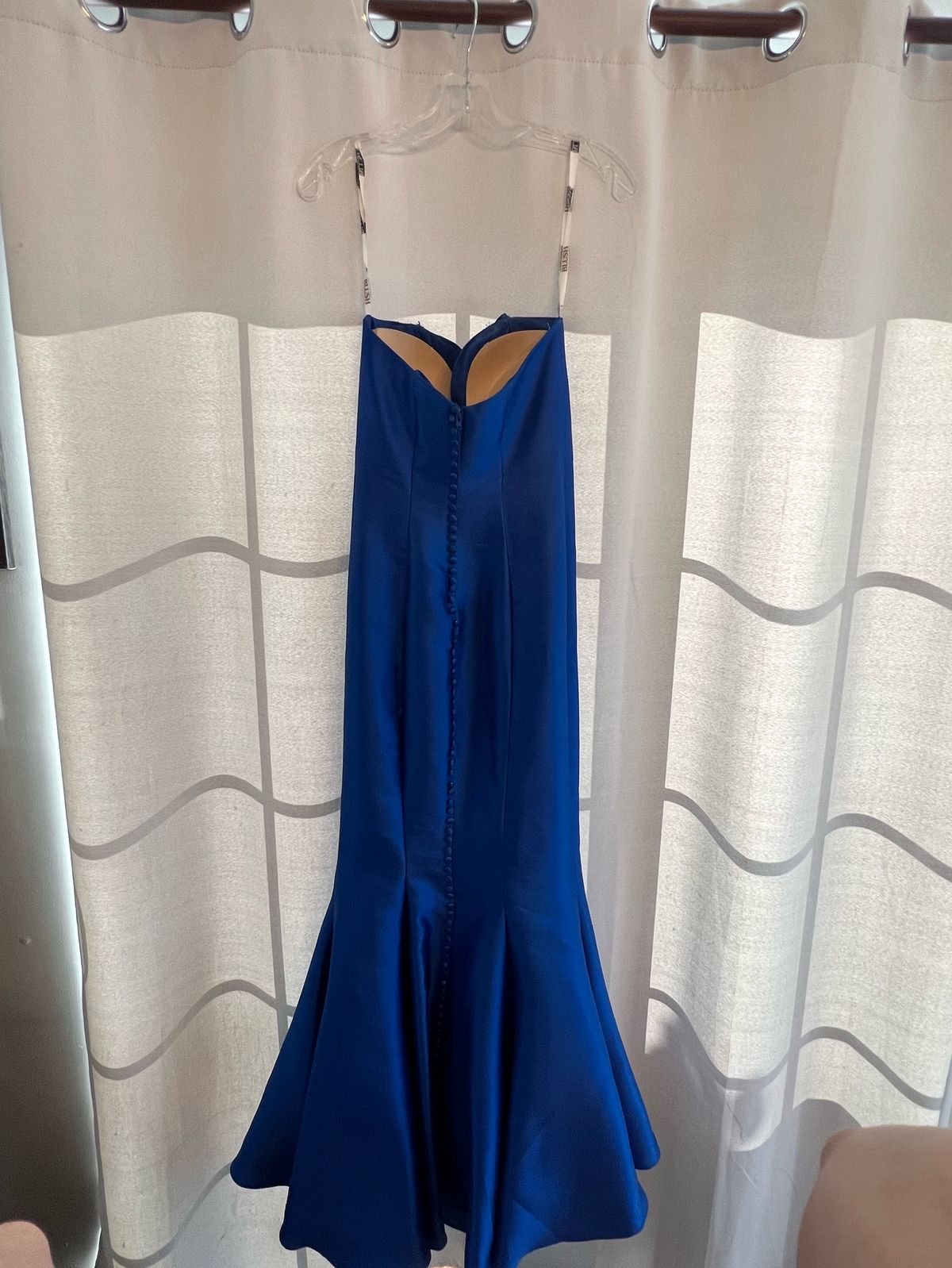Blush Prom Size 2 Prom Strapless Royal Blue Mermaid Dress on Queenly