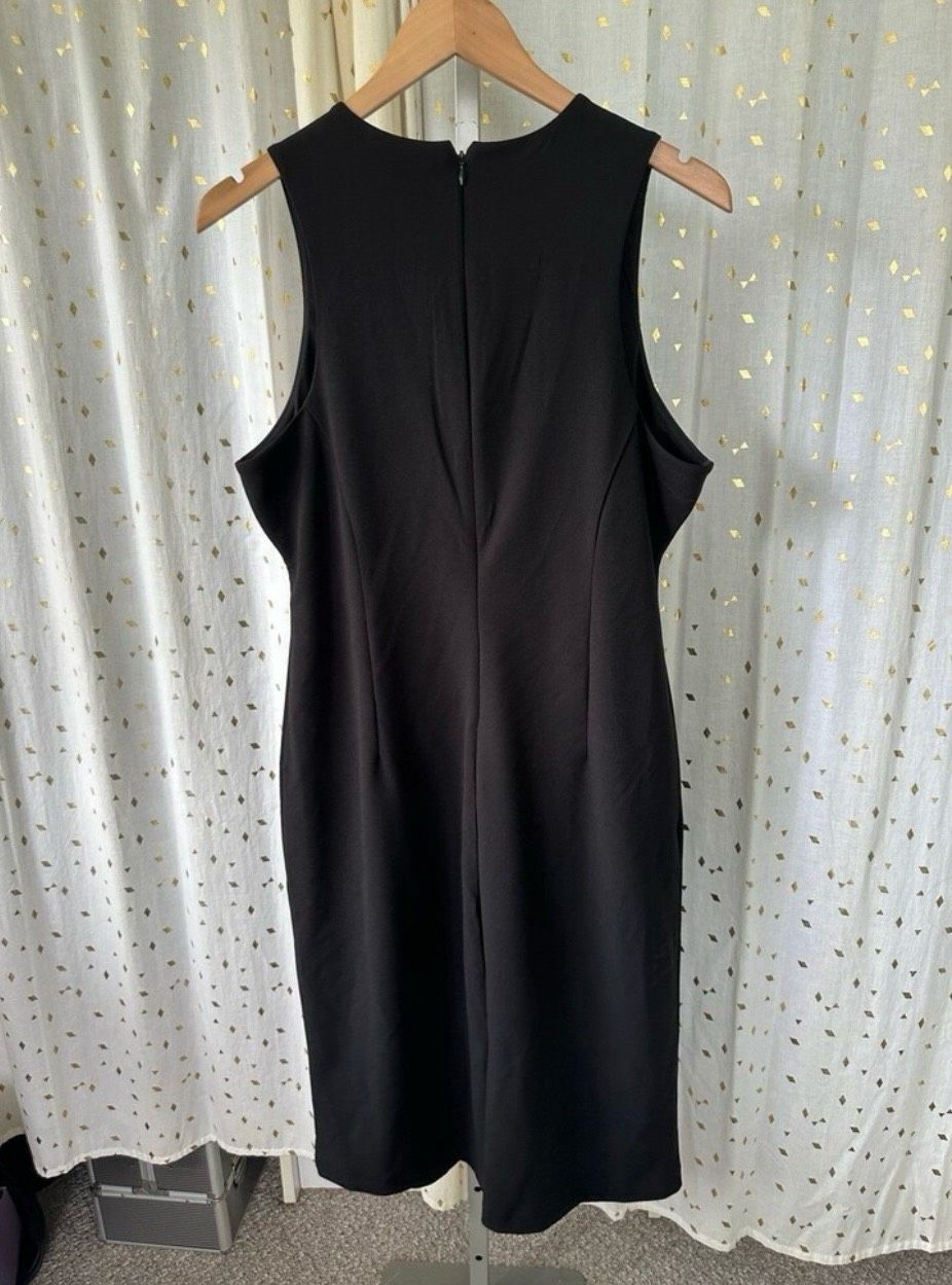 Express Size L High Neck Black Cocktail Dress on Queenly