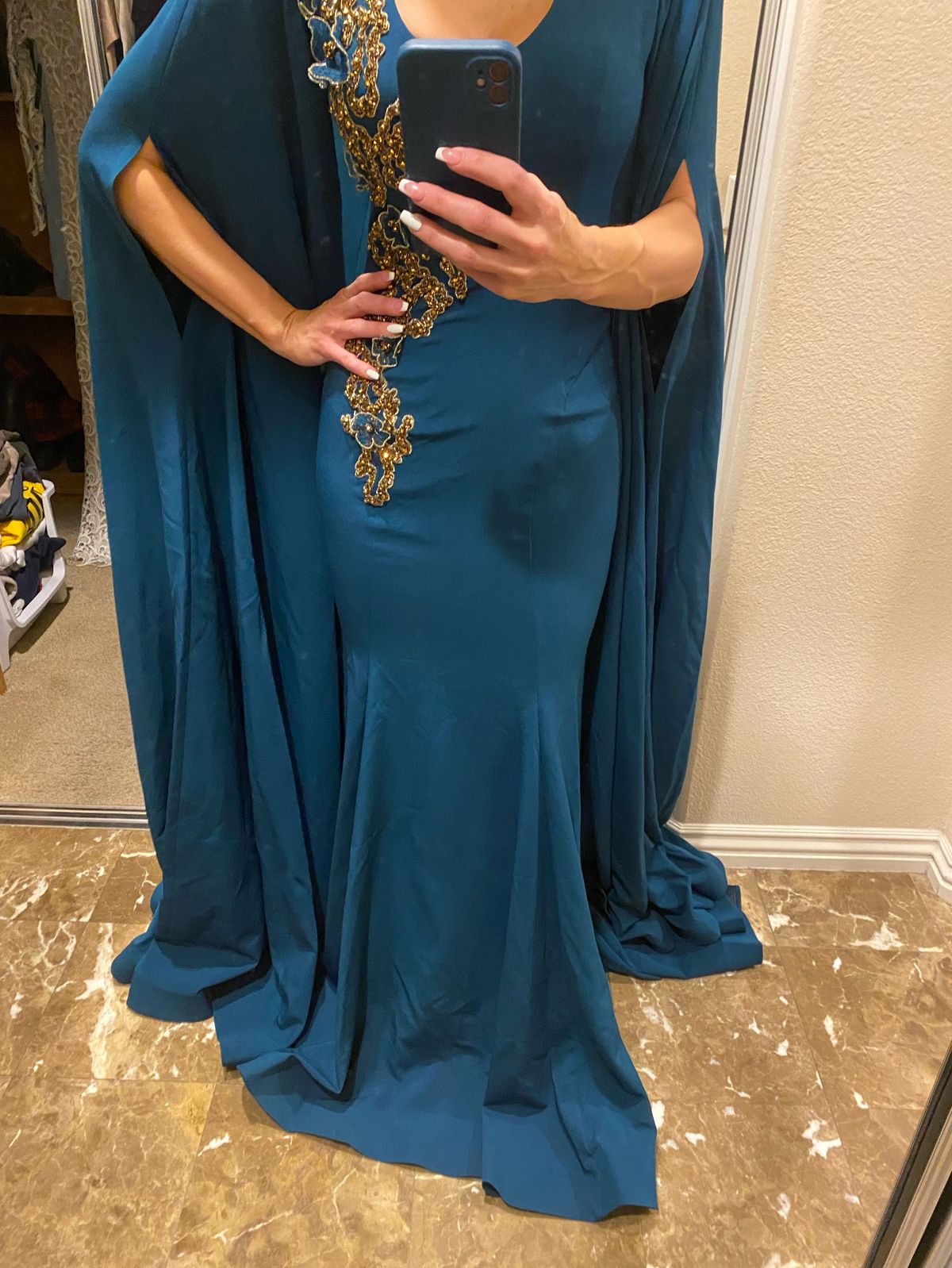 Size 4 Green Floor Length Maxi on Queenly