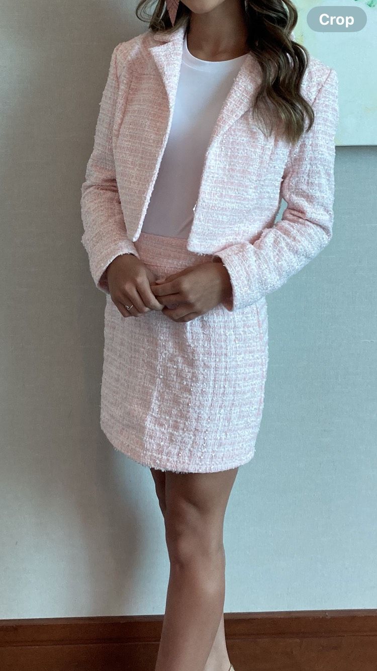 Size S Pageant Interview Blazer Pink Cocktail Dress on Queenly