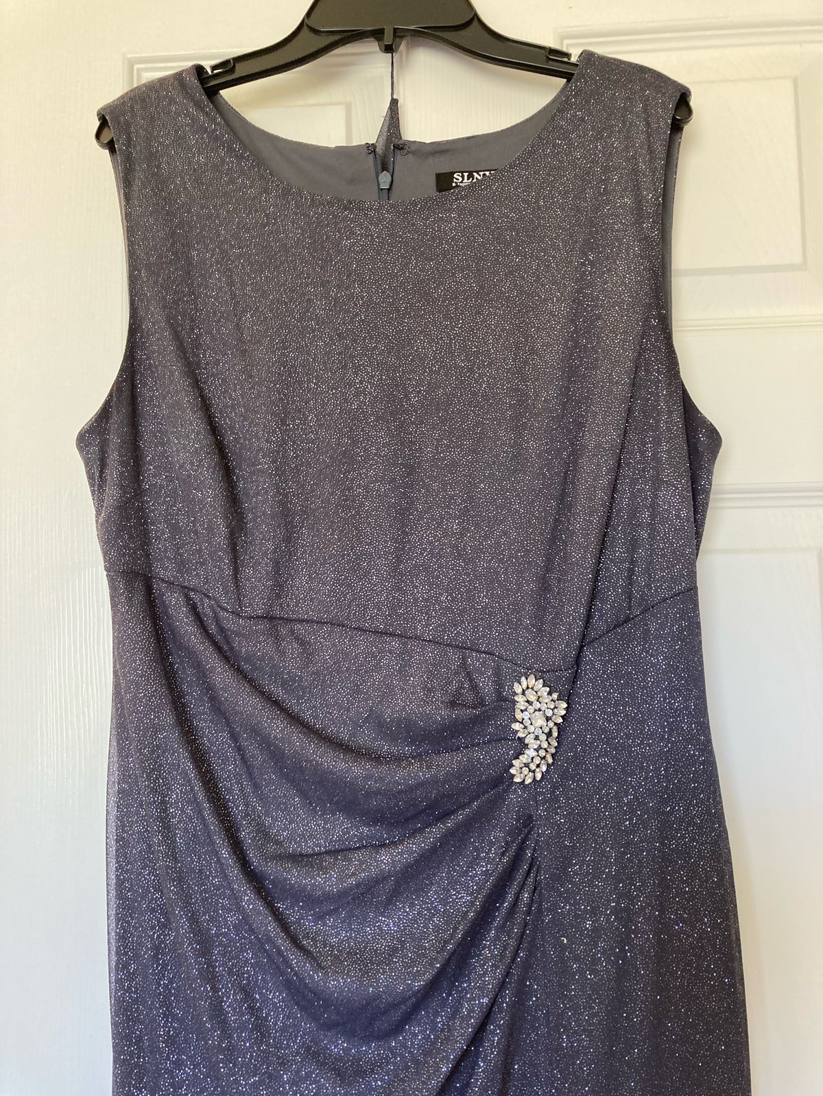 Size 10 Silver A-line Dress on Queenly
