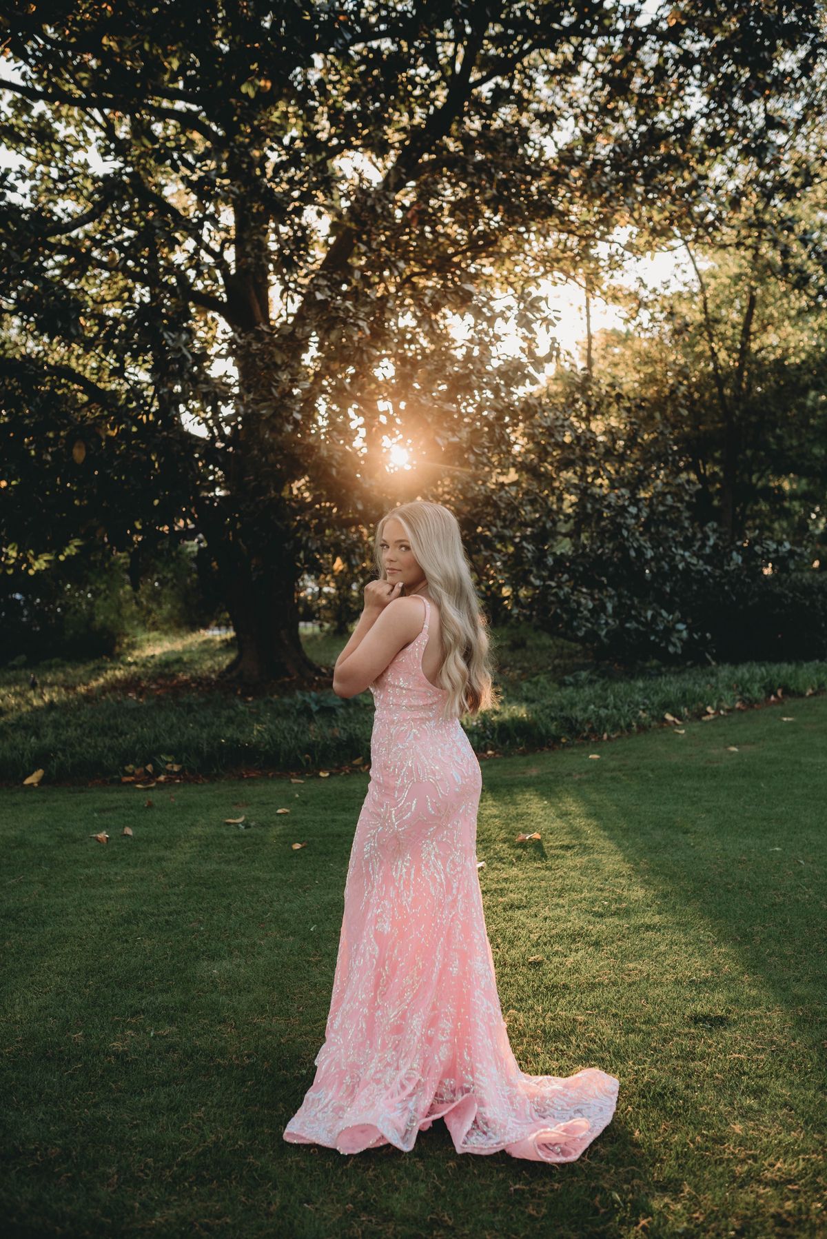 Ashley Lauren Size 2 Prom Plunge Pink Mermaid Dress on Queenly