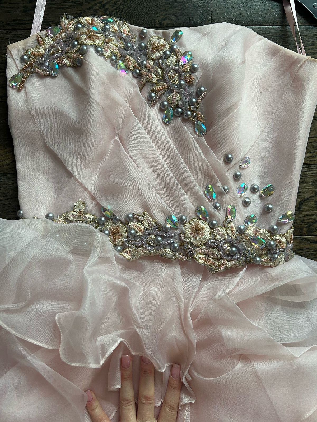 Size 0 Prom Strapless Pink Cocktail Dress on Queenly