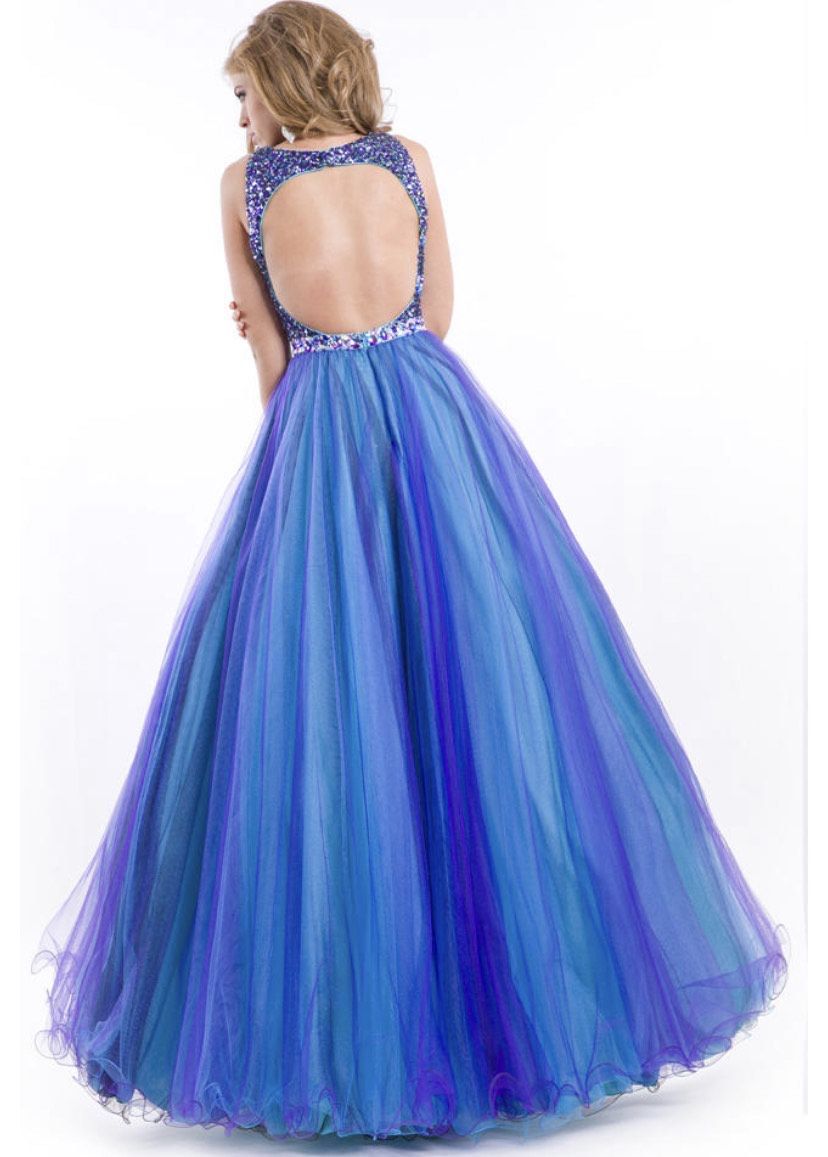 Style 2706 Party Time Formals Size 6 Prom One Shoulder Sequined Light Blue Ball Gown on Queenly