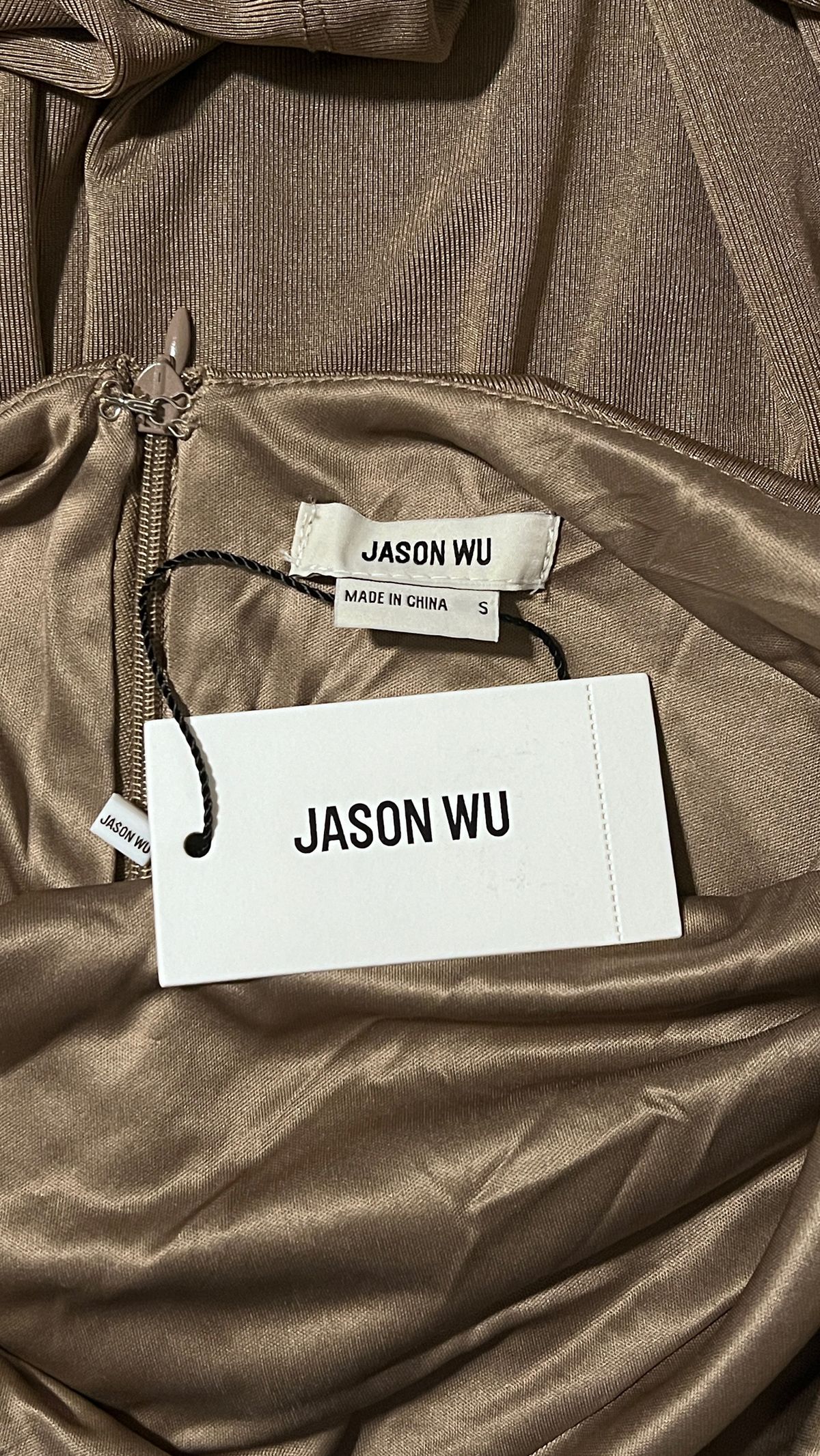 Jason Wu Size S Nightclub Plunge Brown Cocktail Dress on Queenly