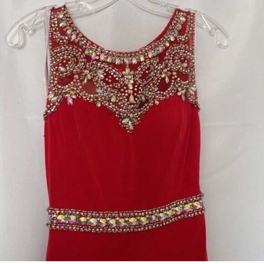 Clarisse Size 0 Prom High Neck Red Cocktail Dress on Queenly