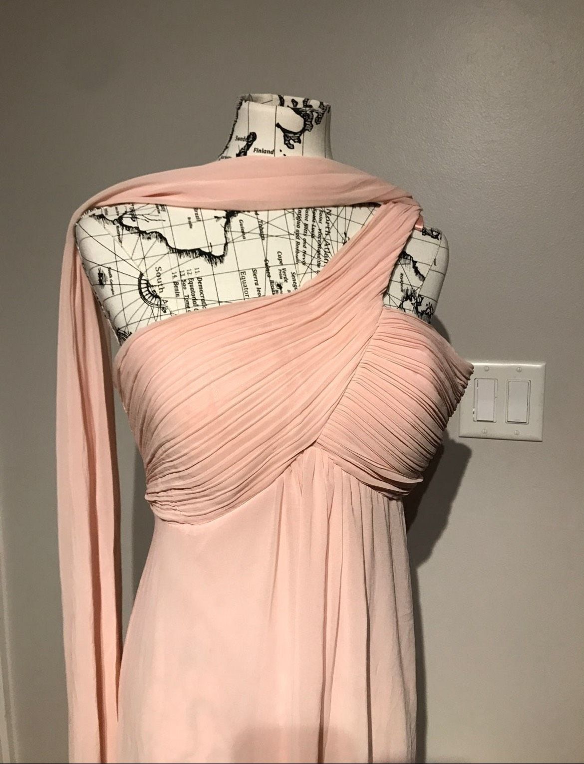Ever Pretty Size 14 Prom One Shoulder Coral A-line Dress on Queenly