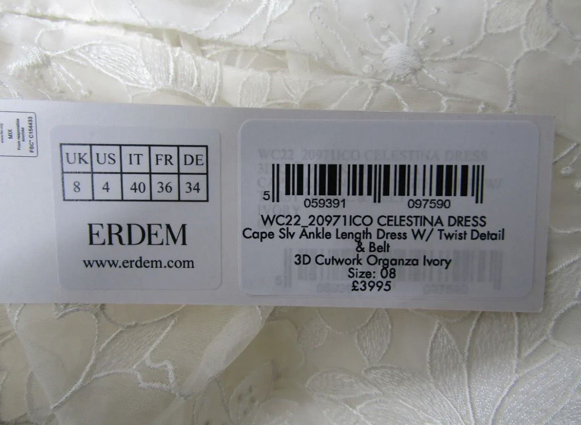 Erdem Size 4 Cap Sleeve Nude A-line Dress on Queenly