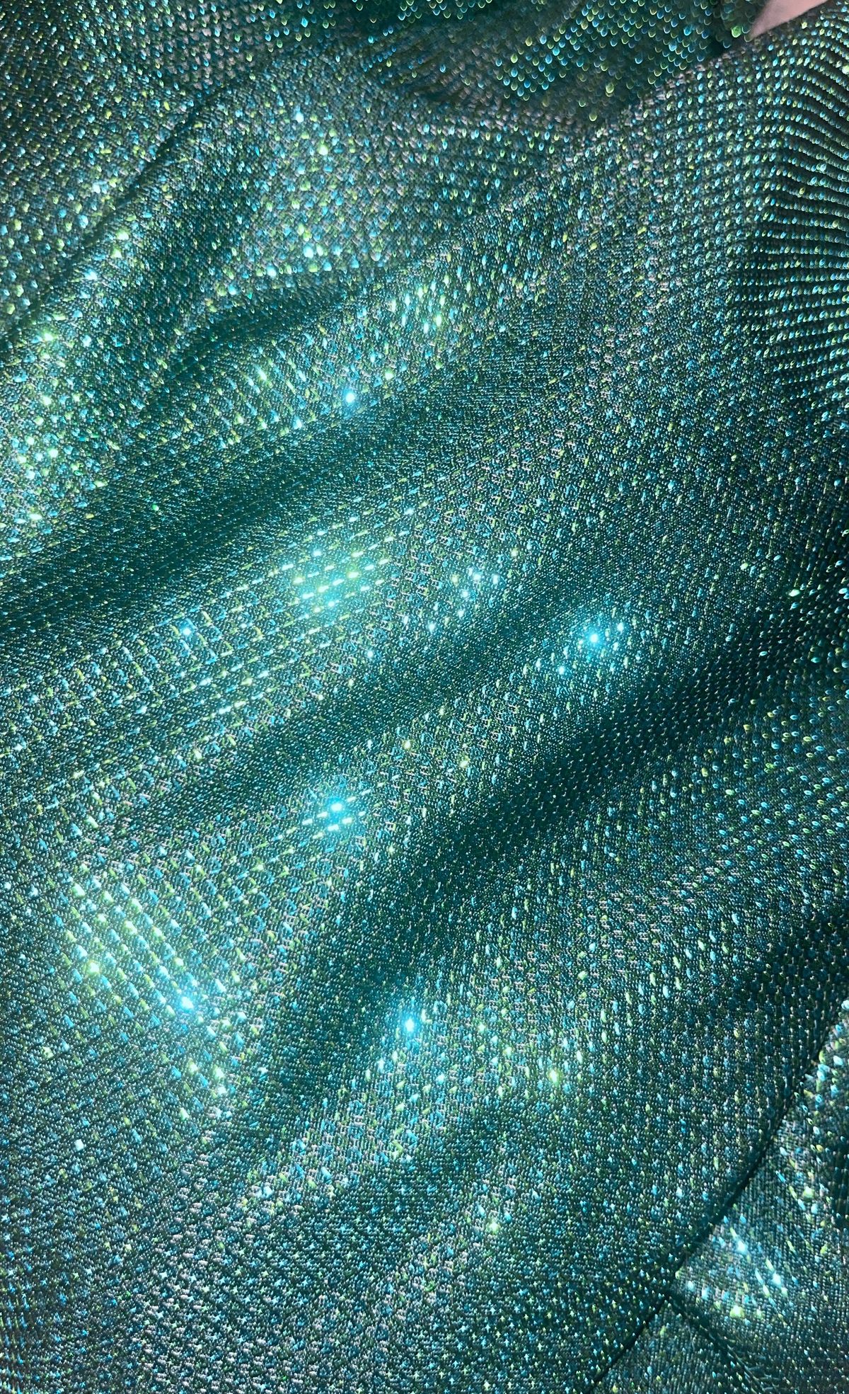 Lets Size 0 Prom Plunge Sequined Emerald Green Mermaid Dress on Queenly