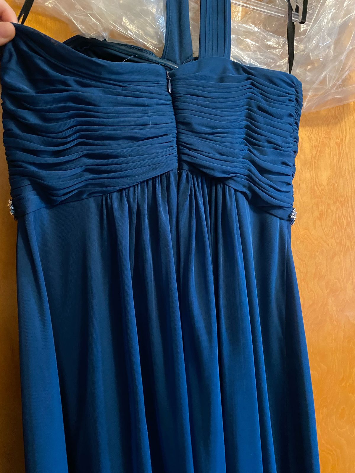 Xscape Size 8 Prom One Shoulder Blue Floor Length Maxi on Queenly