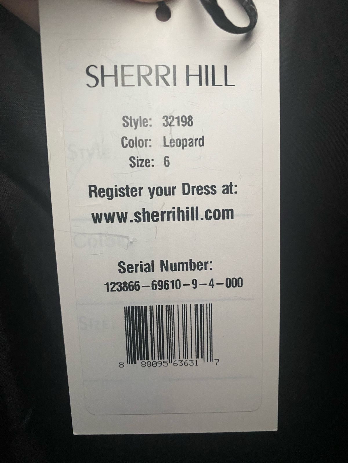 Style 32198 Sherri Hill Size 6 Halter Multicolor Ball Gown on Queenly