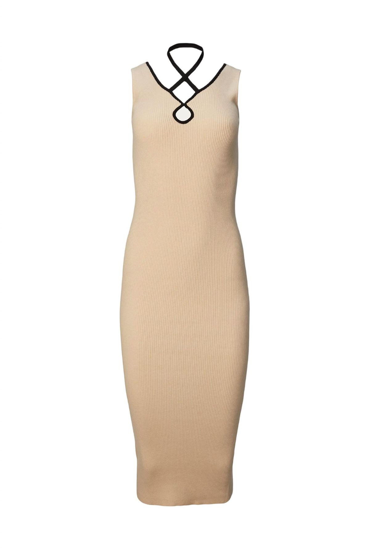 Style 1-1010215816-2696 WYNN HAMLYN Size L Nude Cocktail Dress on Queenly