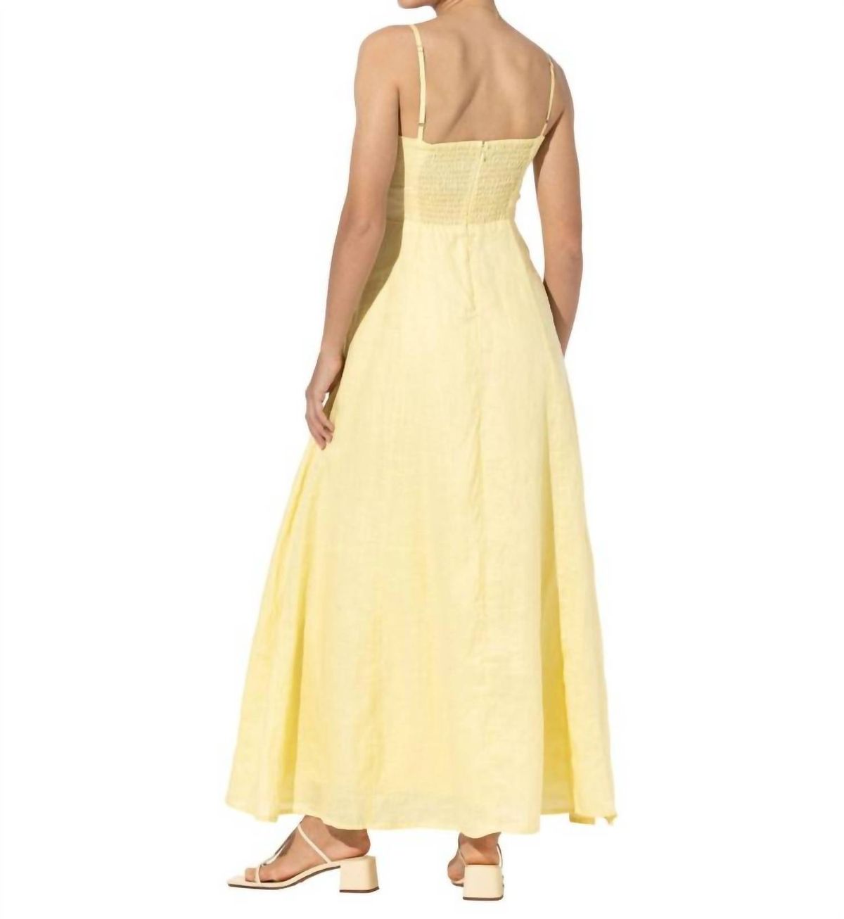 Style 1-1097455889-2901 LUSANA Size M Yellow Floor Length Maxi on Queenly