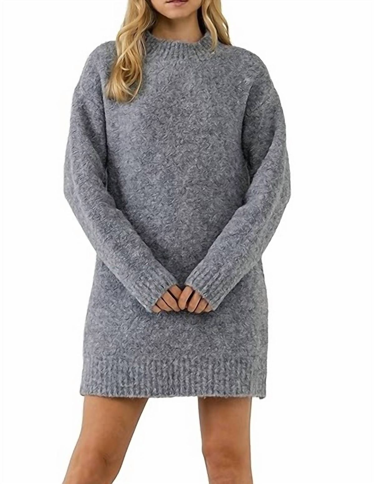 Style 1-1289839742-2696 English Factory Size L Long Sleeve Gray Cocktail Dress on Queenly