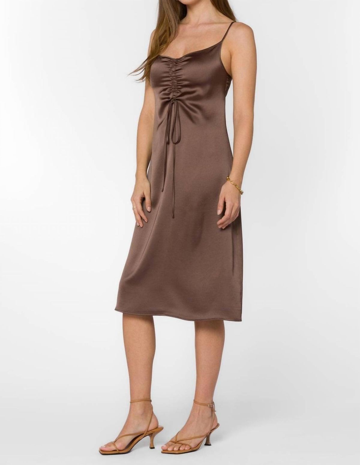 Style 1-1432027369-2791 Velvet Heart Size L Brown Cocktail Dress on Queenly