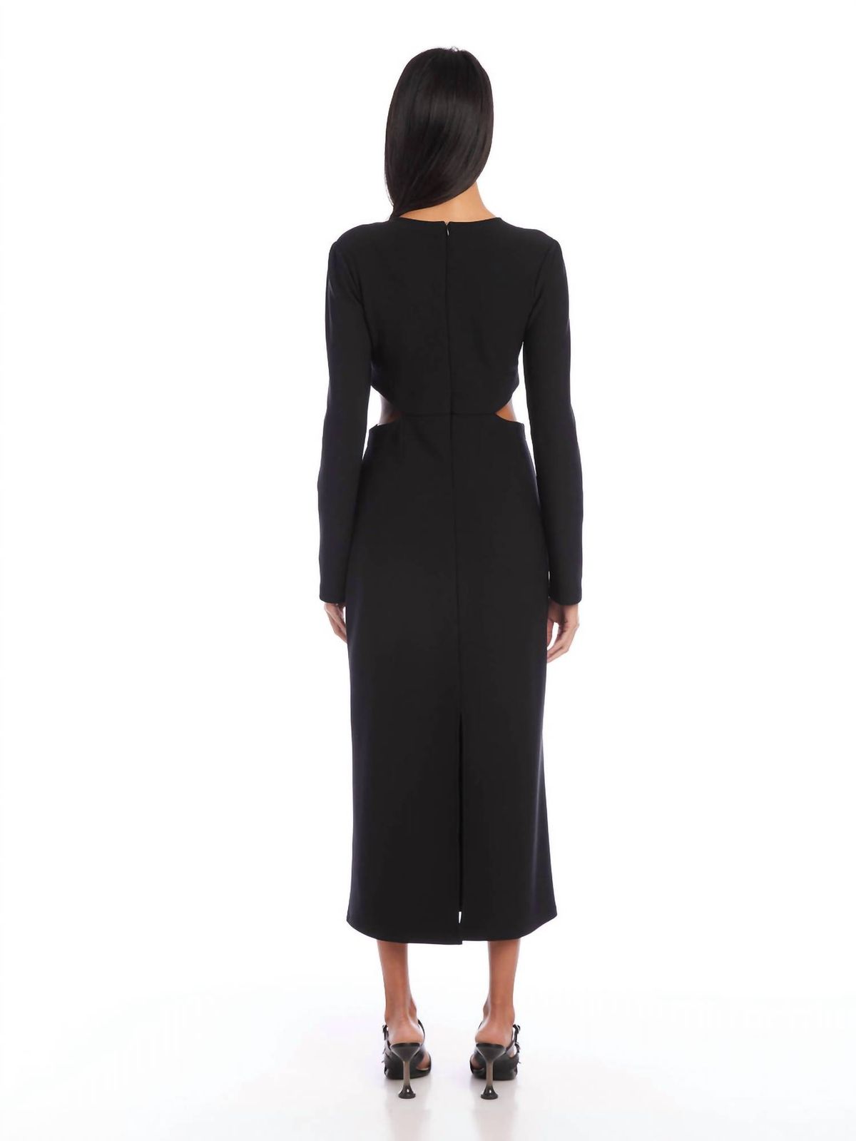 Style 1-1550728684-2901 Fifteen Twenty Size M Long Sleeve Black Cocktail Dress on Queenly