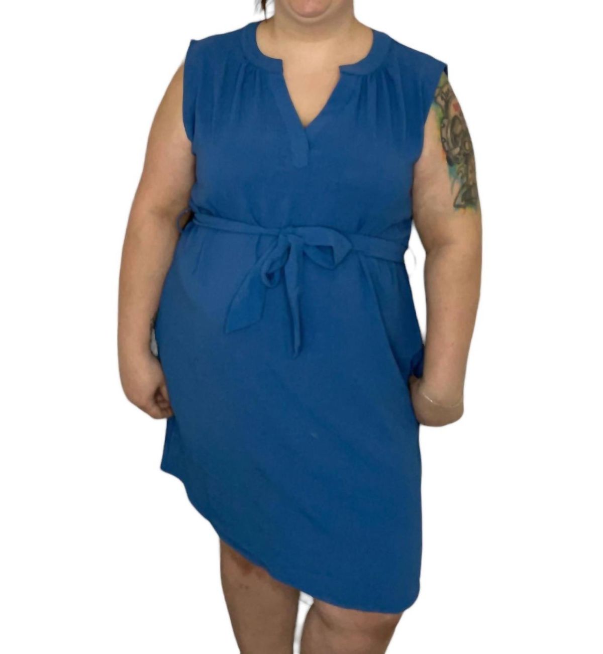 Style 1-1952362594-1474 Cozy Co. Size 3X Blue Cocktail Dress on Queenly