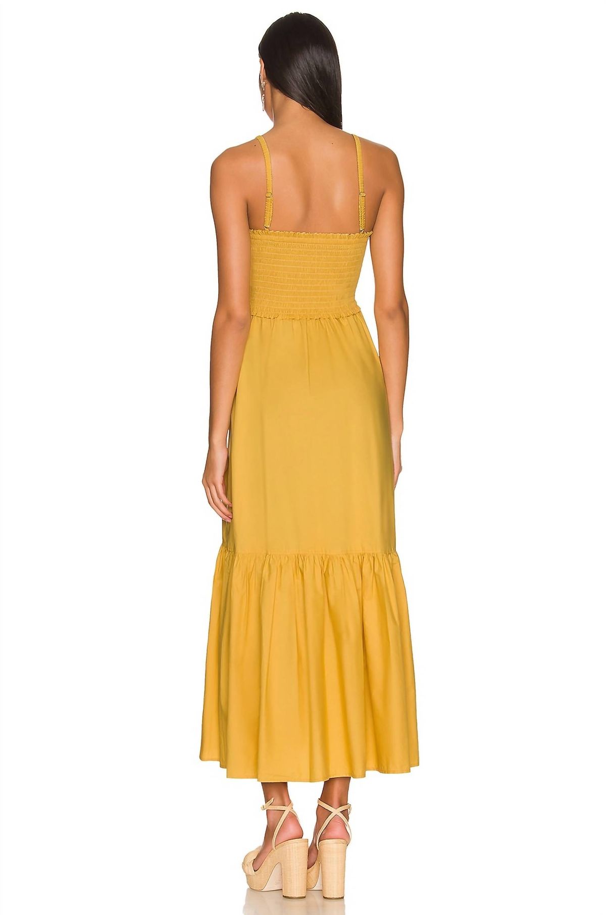 Style 1-2365899993-98 A.L.C. Size 10 Yellow Floor Length Maxi on Queenly