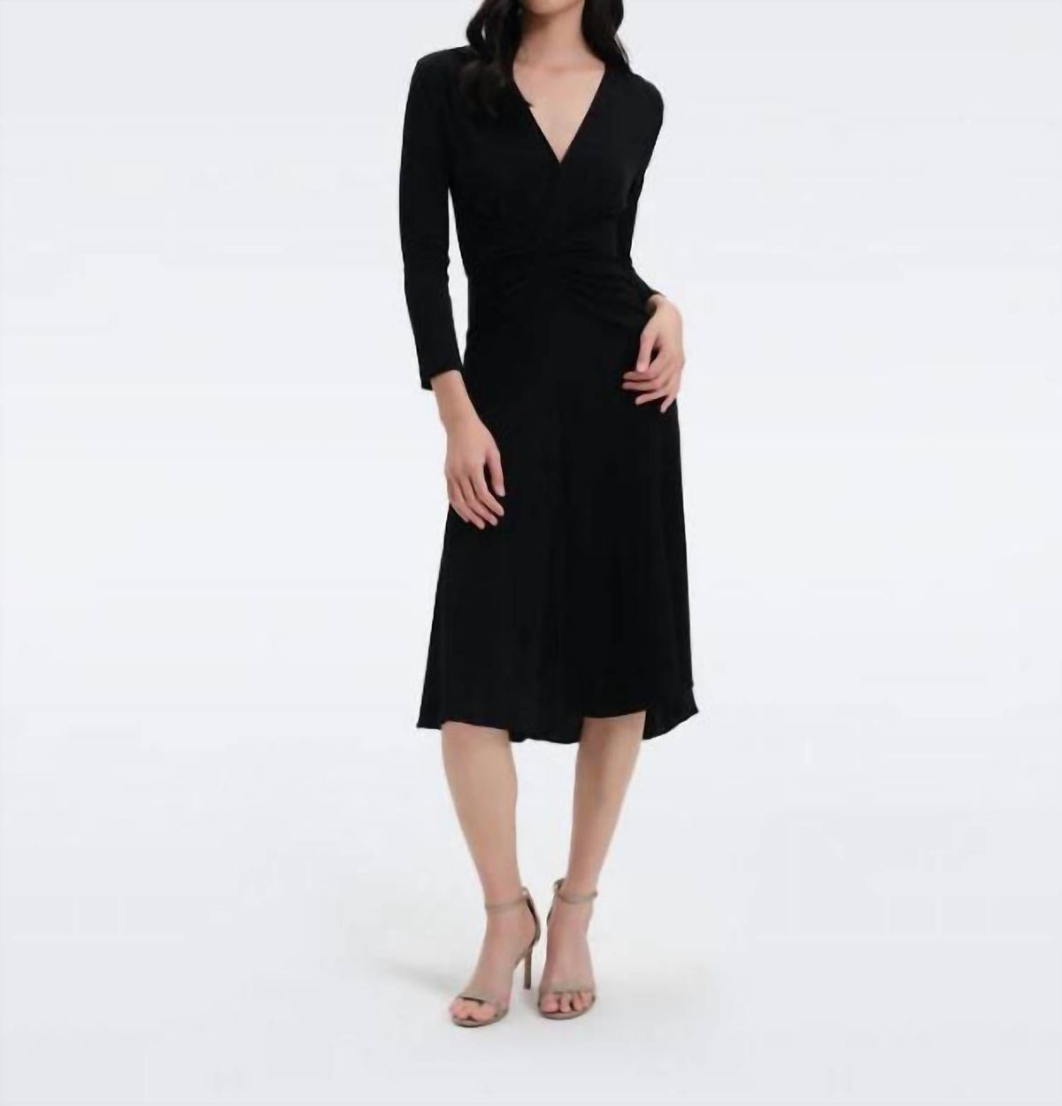Style 1-2660324014-2696 Diane von Furstenberg Size L Black Cocktail Dress on Queenly