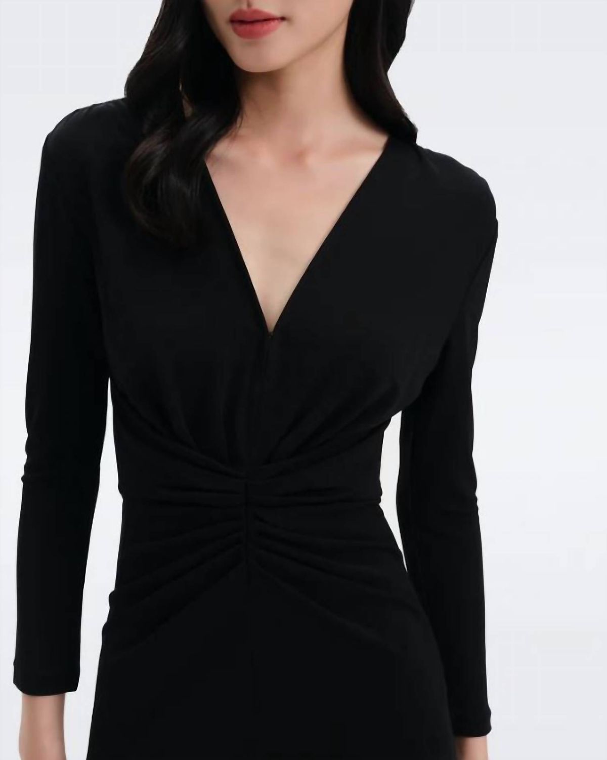 Style 1-2660324014-2696 Diane von Furstenberg Size L Black Cocktail Dress on Queenly