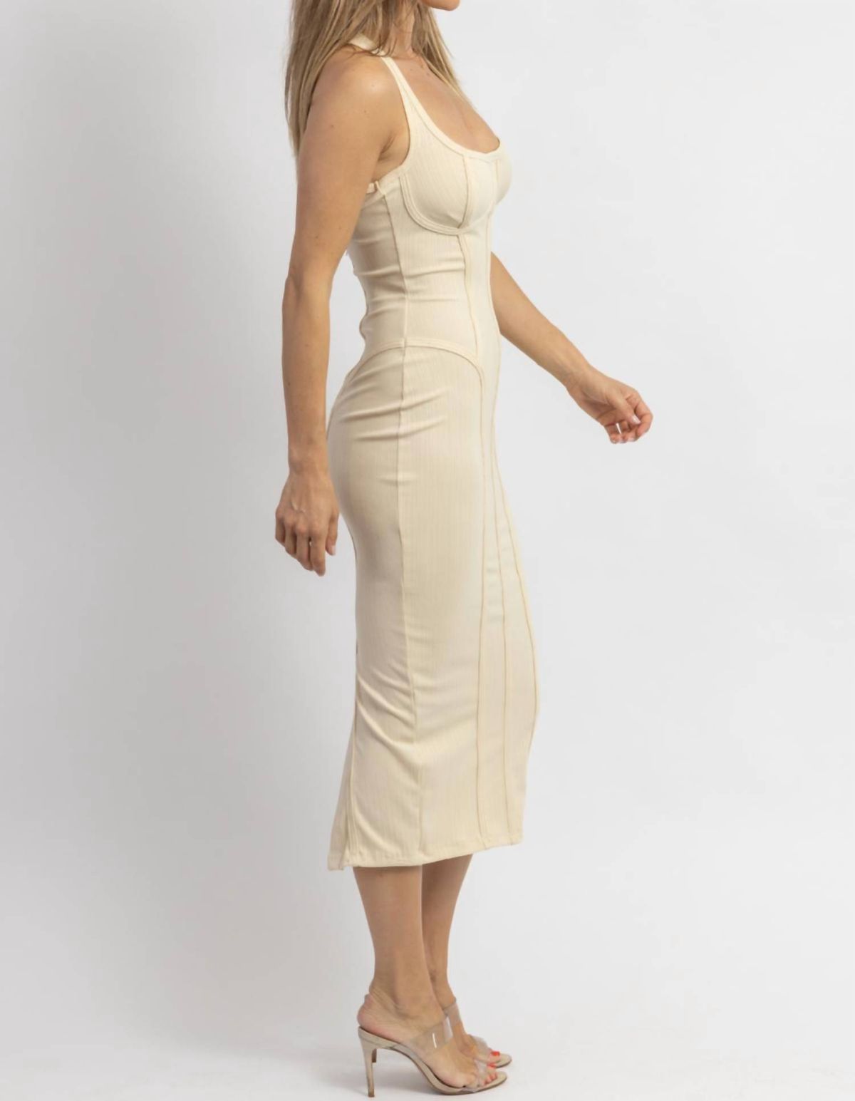 Style 1-3009795392-2696 Win Win Size L Nude Cocktail Dress on Queenly
