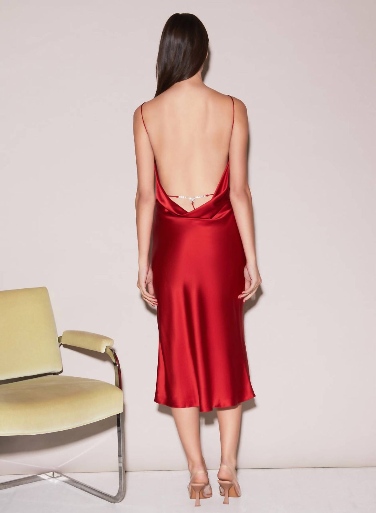 Style 1-3068922876-2901 Fleur Du Mal Size M Satin Red Cocktail Dress on Queenly