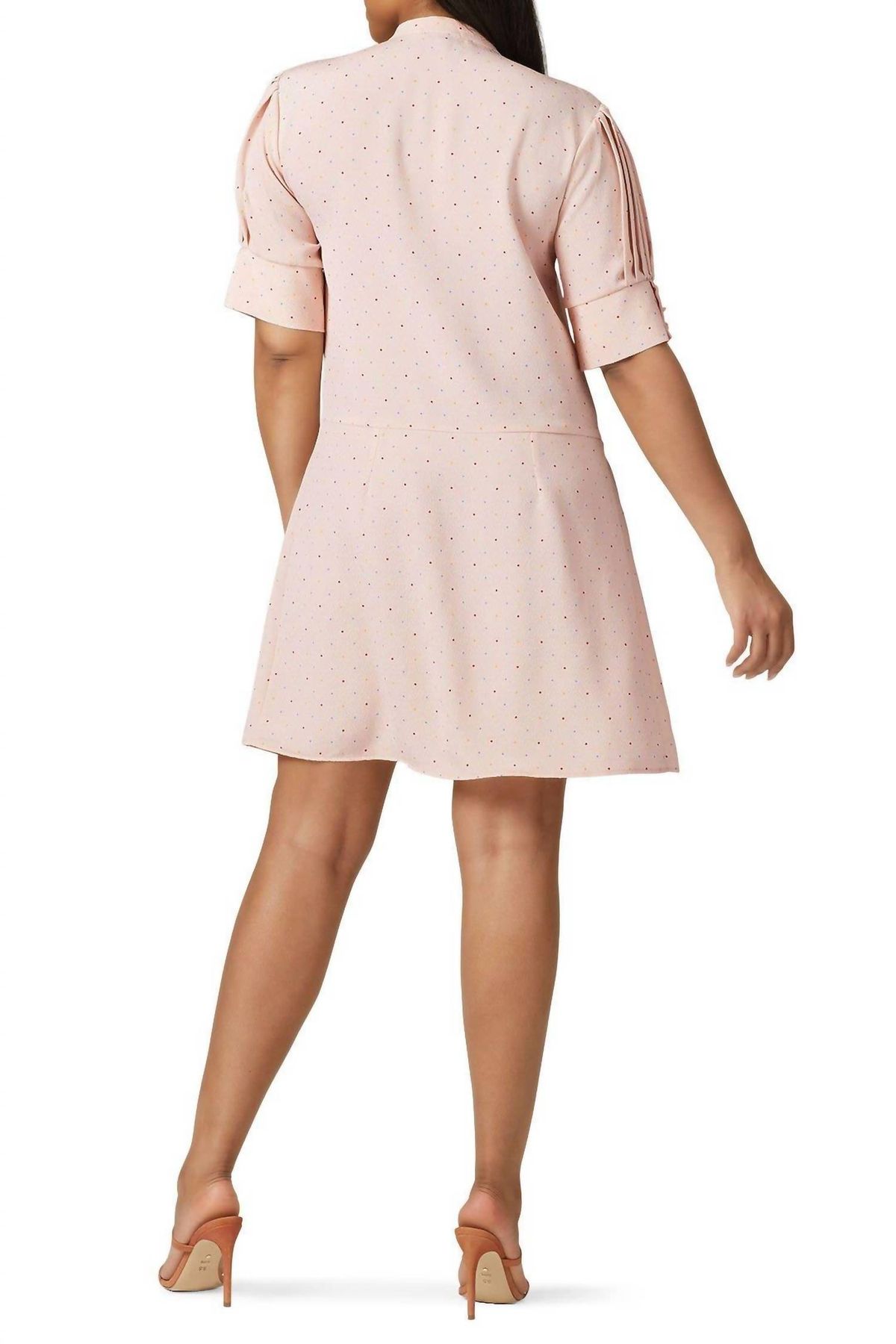 Style 1-3186846083-1901-1 Deborah Lyons Size 6 High Neck Pink Cocktail Dress on Queenly