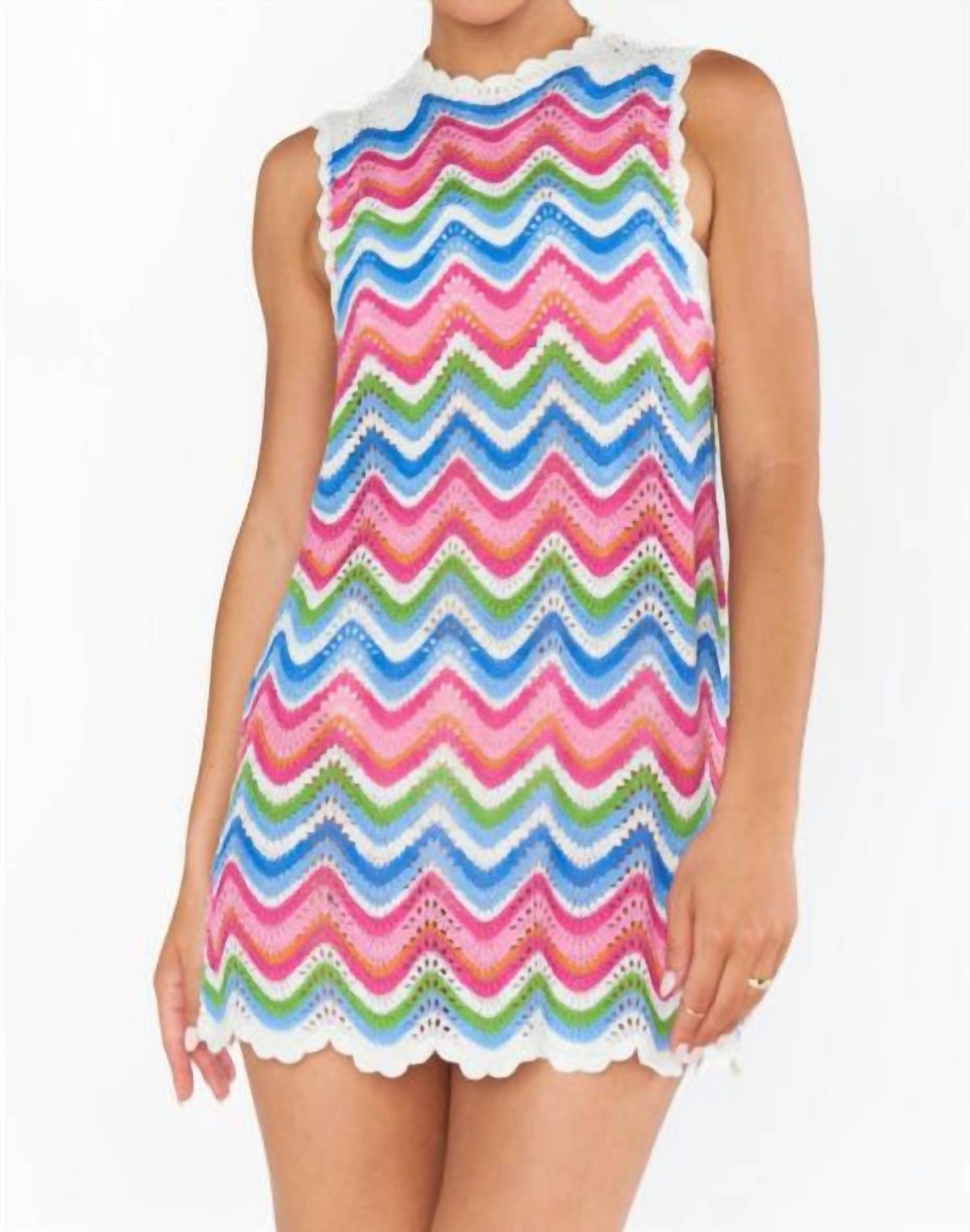Style 1-329133069-2901 Show Me Your Mumu Size M High Neck Pink Cocktail Dress on Queenly