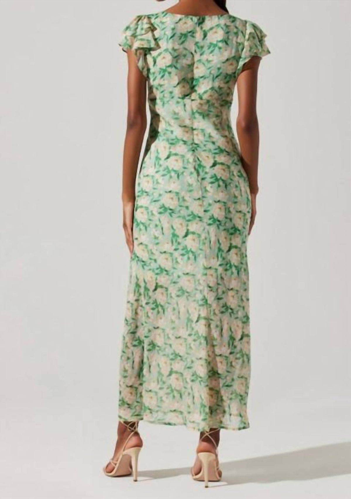 Style 1-4044429691-2901 ASTR Size M Floral Green Cocktail Dress on Queenly