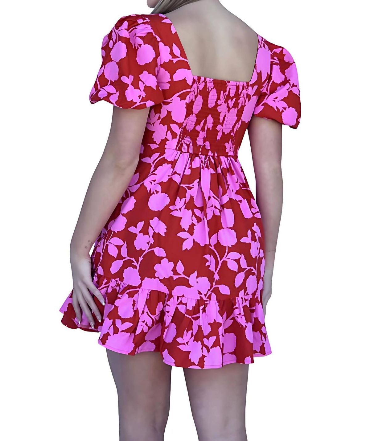 Style 1-4212059250-3470 SUGARLIPS Size S Floral Pink Cocktail Dress on Queenly