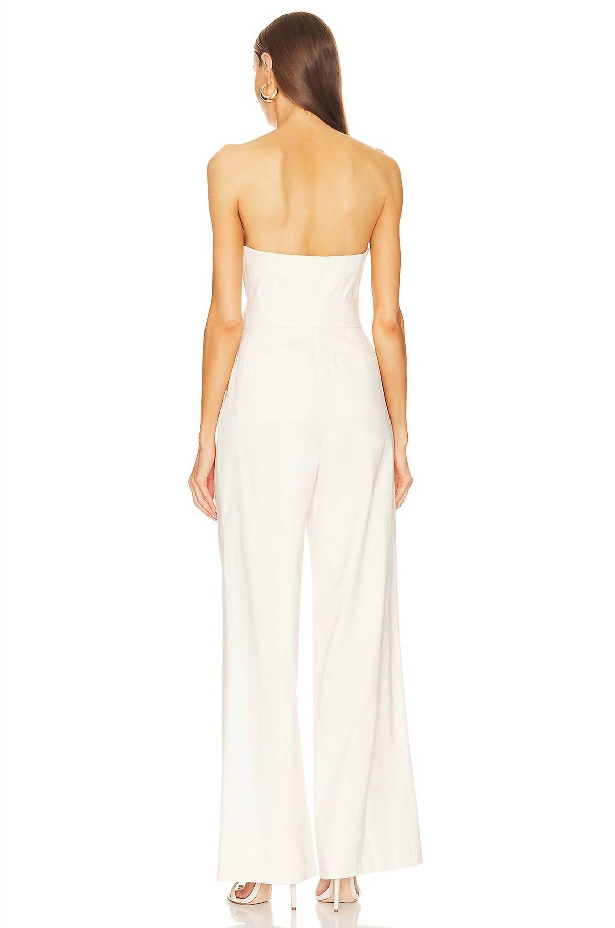 Style 1-524944225-649 A.L.C. Size 2 Lace White Formal Jumpsuit on Queenly