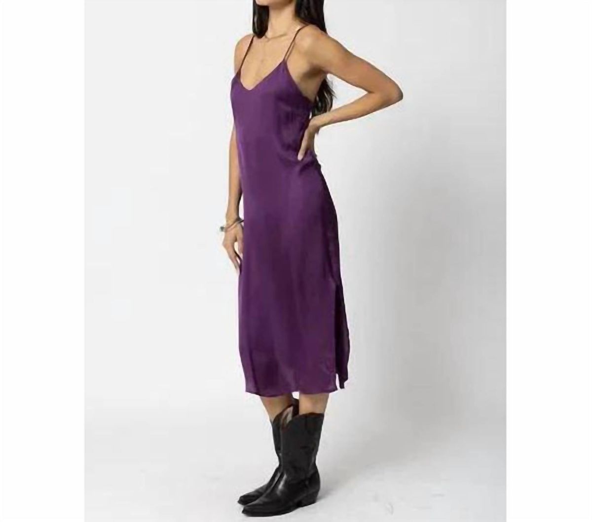 Style 1-583388949-2791 Stillwater Size L Satin Purple Cocktail Dress on Queenly