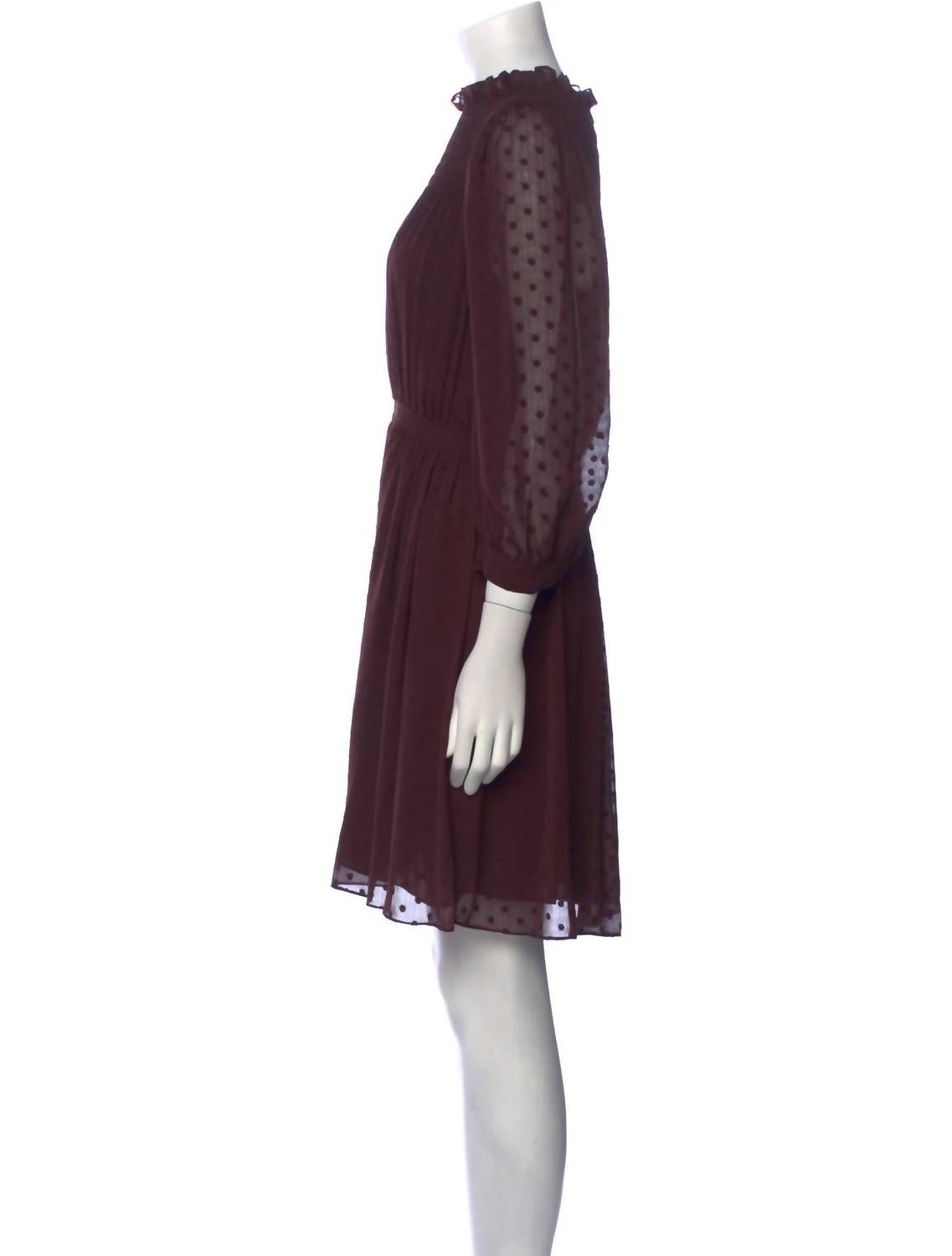 Style 1-797195041-1901 Rebecca Taylor Size 6 Brown Cocktail Dress on Queenly