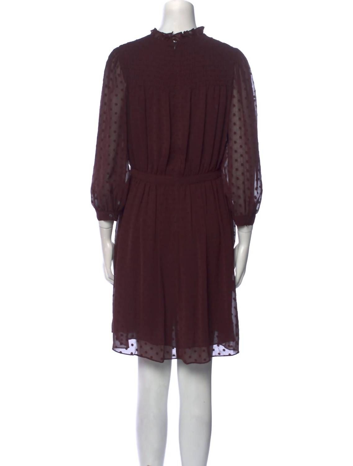 Style 1-797195041-2168 Rebecca Taylor Size 8 Brown Cocktail Dress on Queenly