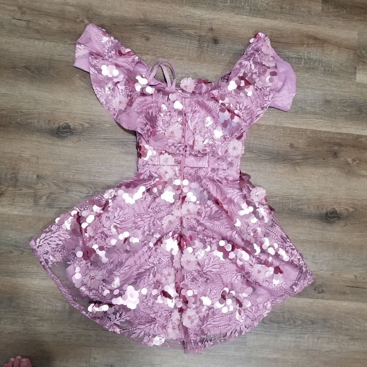 Handmade Size 0 Lace Pink Cocktail Dress on Queenly