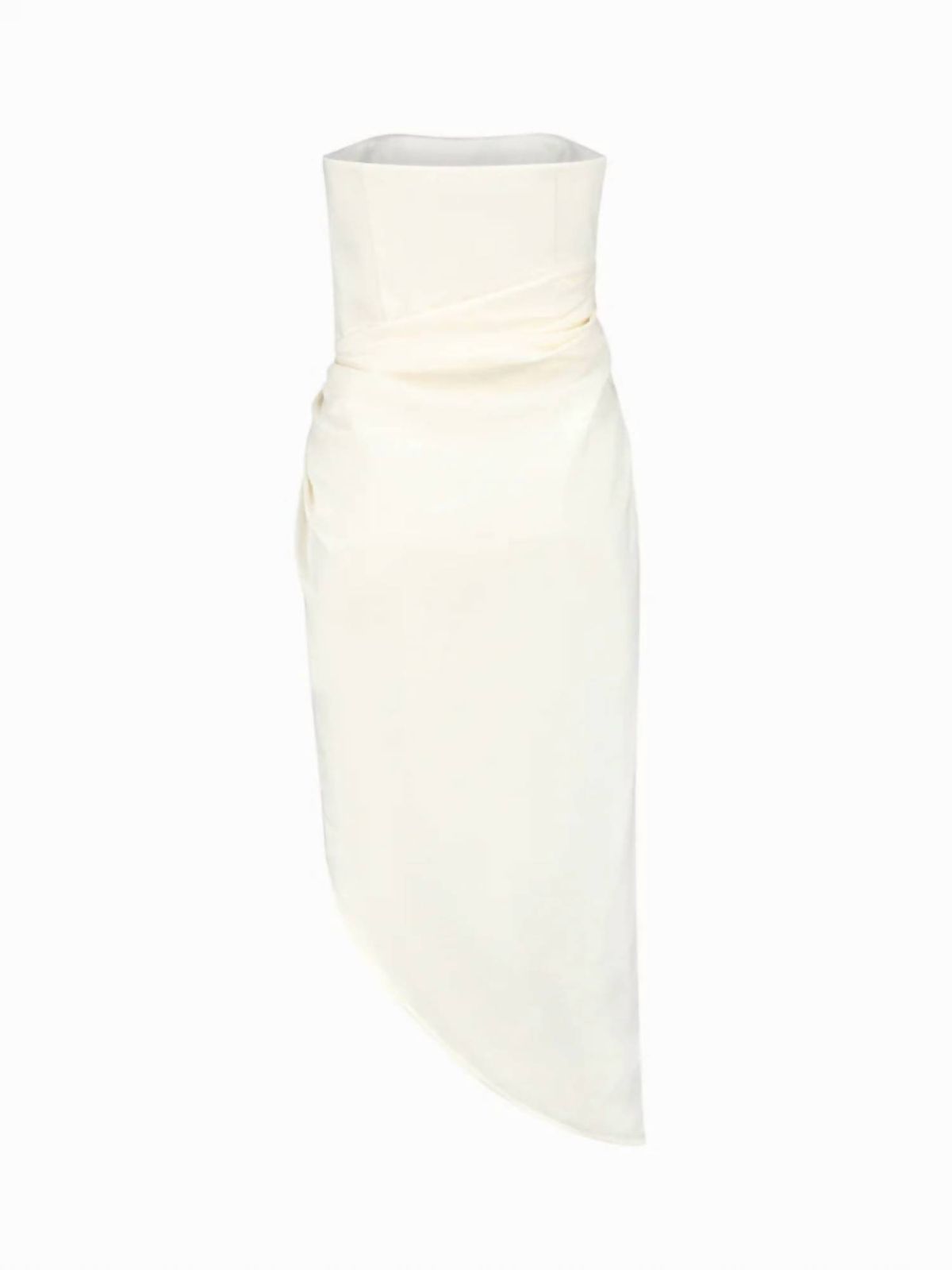 Style 1-1640054018-1130 GAUGE 81 Plus Size 34 Strapless White Cocktail Dress on Queenly