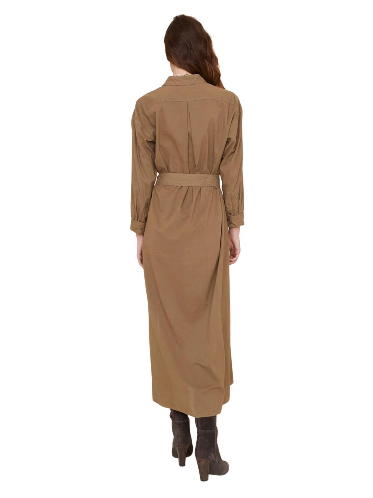 Style 1-2399342454-3011 XIRENA Size M High Neck Brown Floor Length Maxi on Queenly
