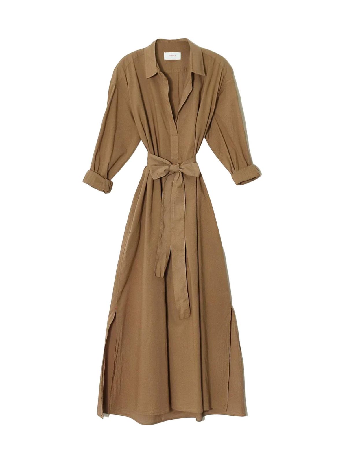 Style 1-2399342454-3011 XIRENA Size M High Neck Brown Floor Length Maxi on Queenly